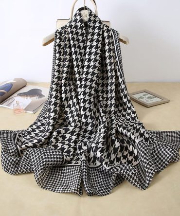 Abaddon Black Silk Scarf