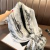 Aircraft White Silk Scarf