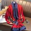 Allura Red Silk Scarf