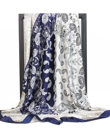 American Blue Silk Scarf