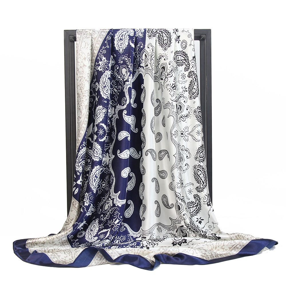 American Blue Silk Scarf