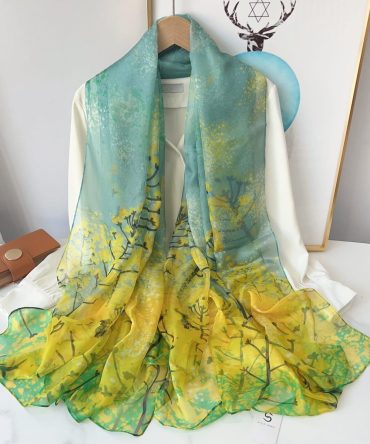 Amulet Green Chiffon Hijab
