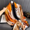 ArtyClick Orange Silk Scarf