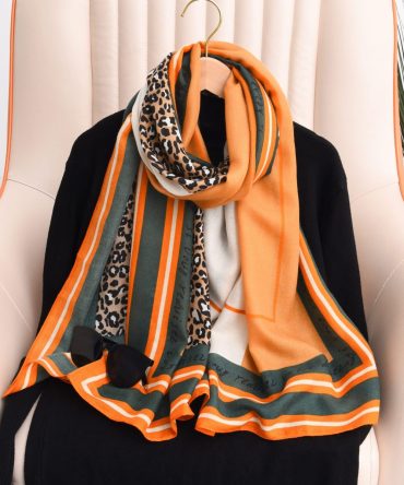 Atomic Tangerine Printed Scarf