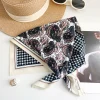 Baltic Sea Black Square Scarf