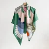 Bimba Foulard Green Square Scarf