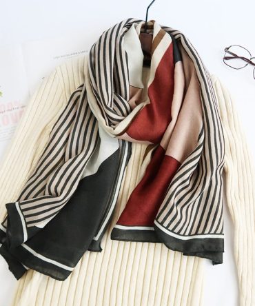 Bistre Birch Printed Scarf