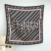 Black Diagonal Head Scarf