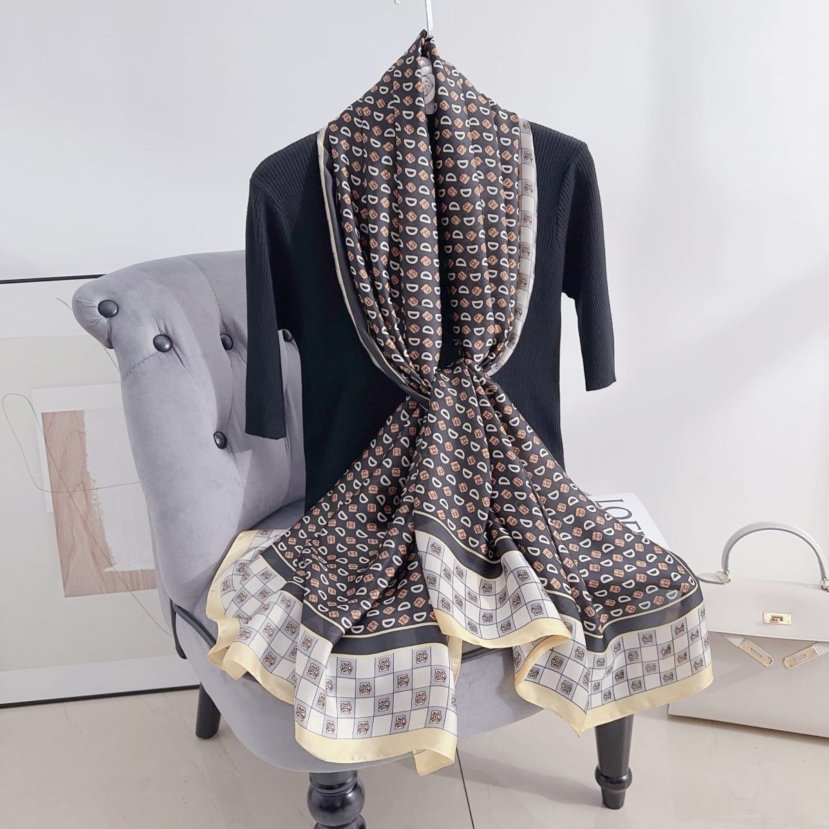 Black Rock Silk Scarf