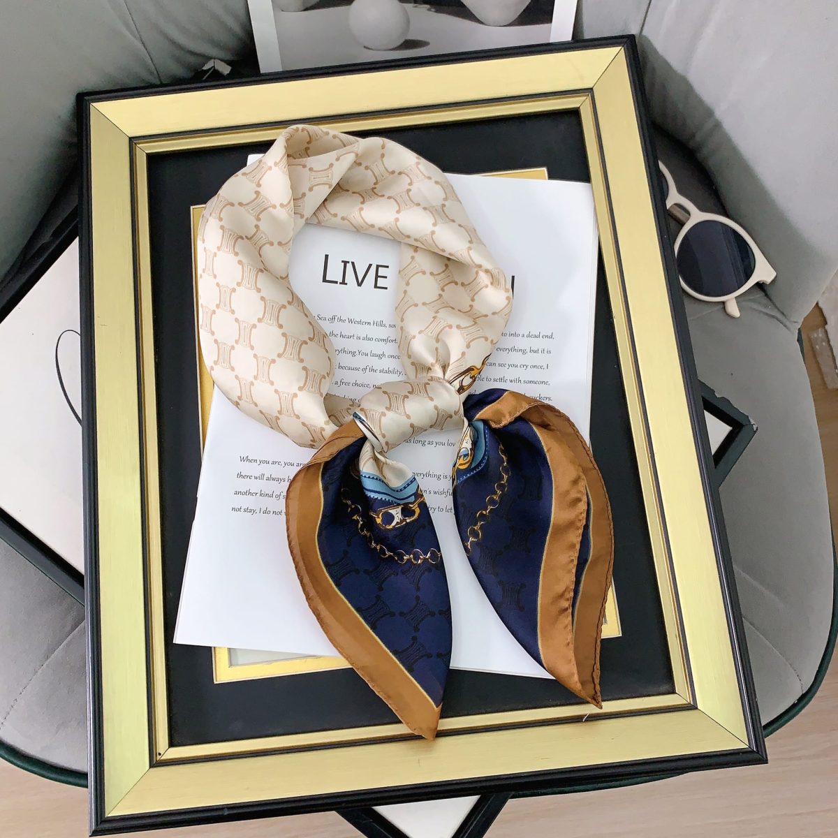 Bone White Neck Scarf