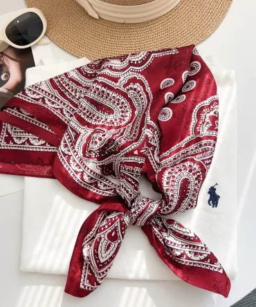 Brick Maroon Neck Scarf