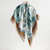 Brink Turquoise Square Scarf