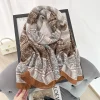 Brown Albescent Printed Scarf