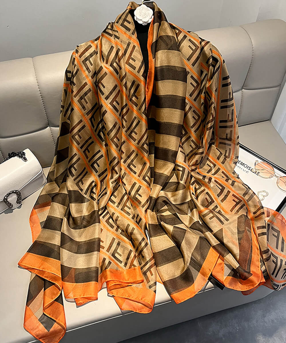 Brown Apache Chiffon Hijab