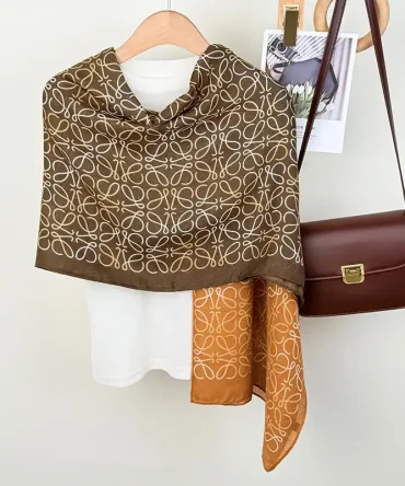 Brown Chalice Printed Scarf