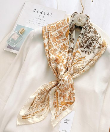 Brown Cheater Head Scarf