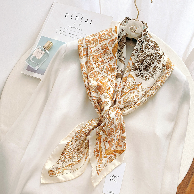 Brown Cheater Head Scarf