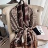 Brown Coffee Silk Scarf