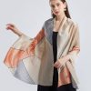 Brown Rust Silk Scarf