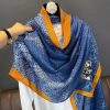 Bunting Blue Printed Scarf