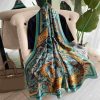 Burnham Green Silk Scarf