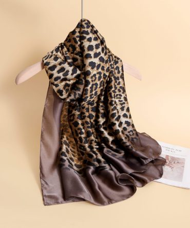 Canvas Brown Silk Scarf