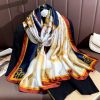 Carmine Terracotta Silk Scarf