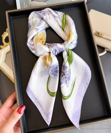 Carousel White Neck Scarf