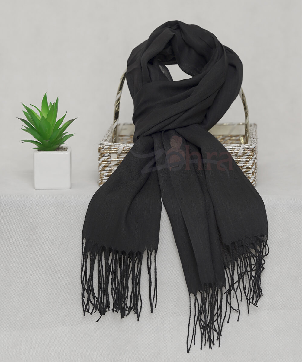 Black Cashmere Scarf