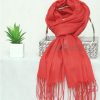 Pale Red Cashmere Scarf