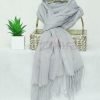 Silver Cashmere Scarf
