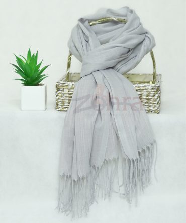Silver Cashmere Scarf