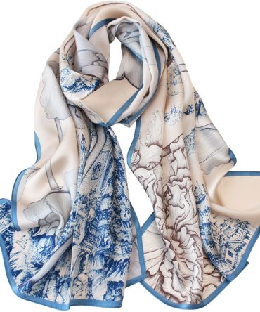 Cavern Vanilla Silk Scarf