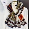 Chestnut Red Printed Scarf