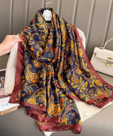 Chrome Yellow Silk Scarf