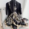 Cinder Black Silk Scarf