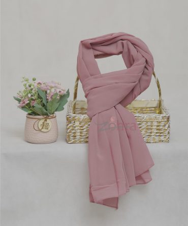 Georgette Chiffon - Cinereous Pink Chiffon Hijab