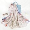Cold Stone White Silk Scarf