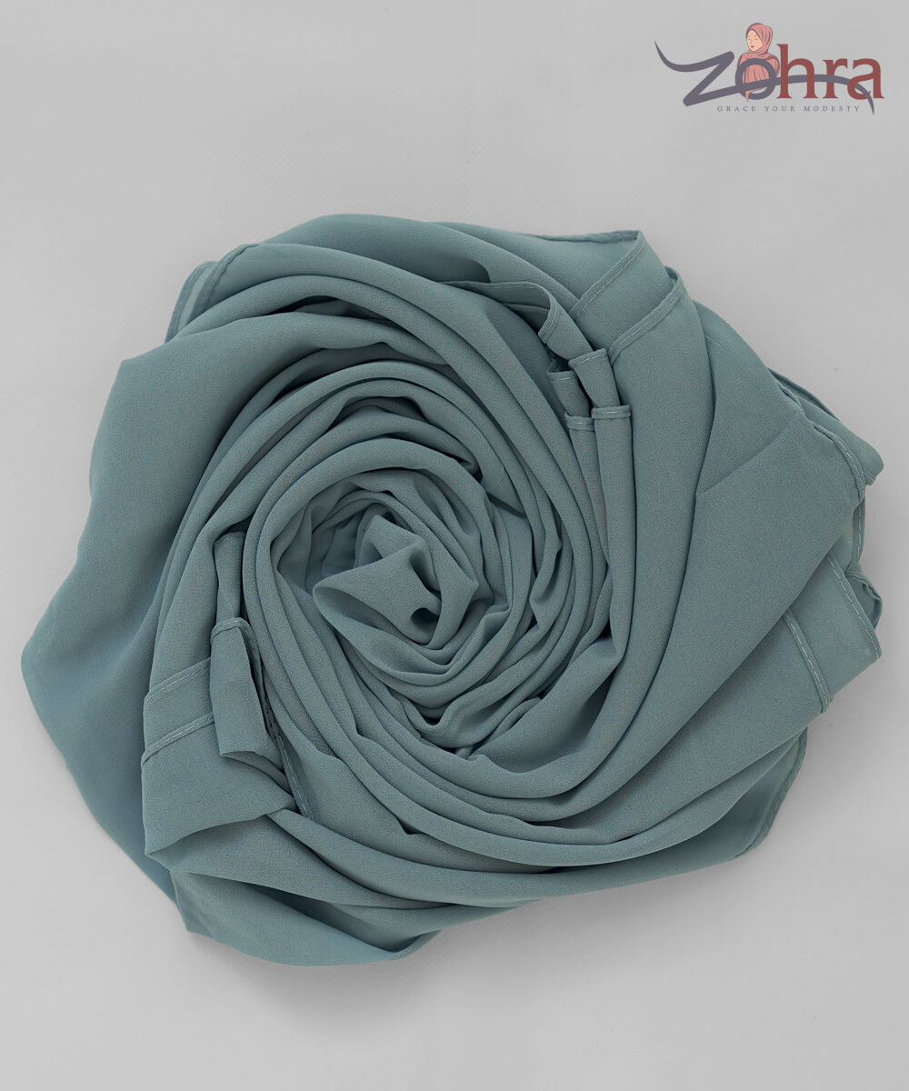 Georgette Chiffon - Cool Grey - Image 3