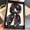 Coral Black Neck Scarf