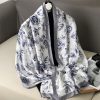 Coronation White Silk Scarf