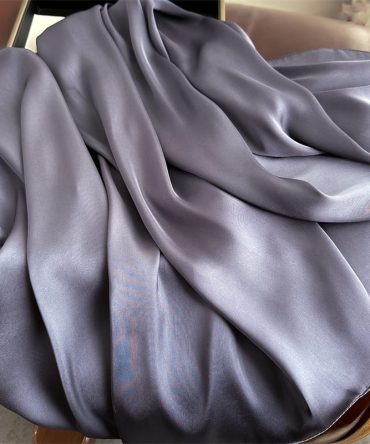 Dark Charcoal Satin Scarf