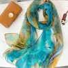Dark Turquoise Chiffon Hijab