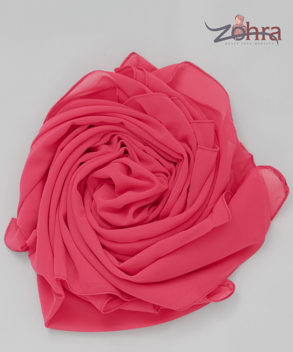 Georgette Chiffon - Deep Rose - Image 3