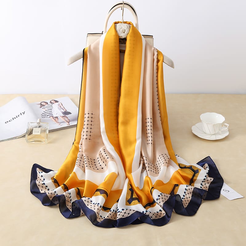 Dixie Yellow Silk Scarf