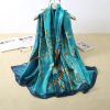 Eastern Blue Silk Scarf