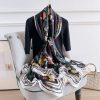 Eerie Black Silk Scarf