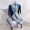 Ethereal Blue Silk Scarf