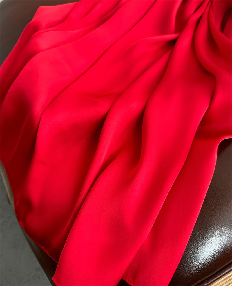 Ferrari Red Satin Scarf