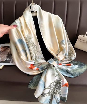 Finch Yellow Silk Scarf